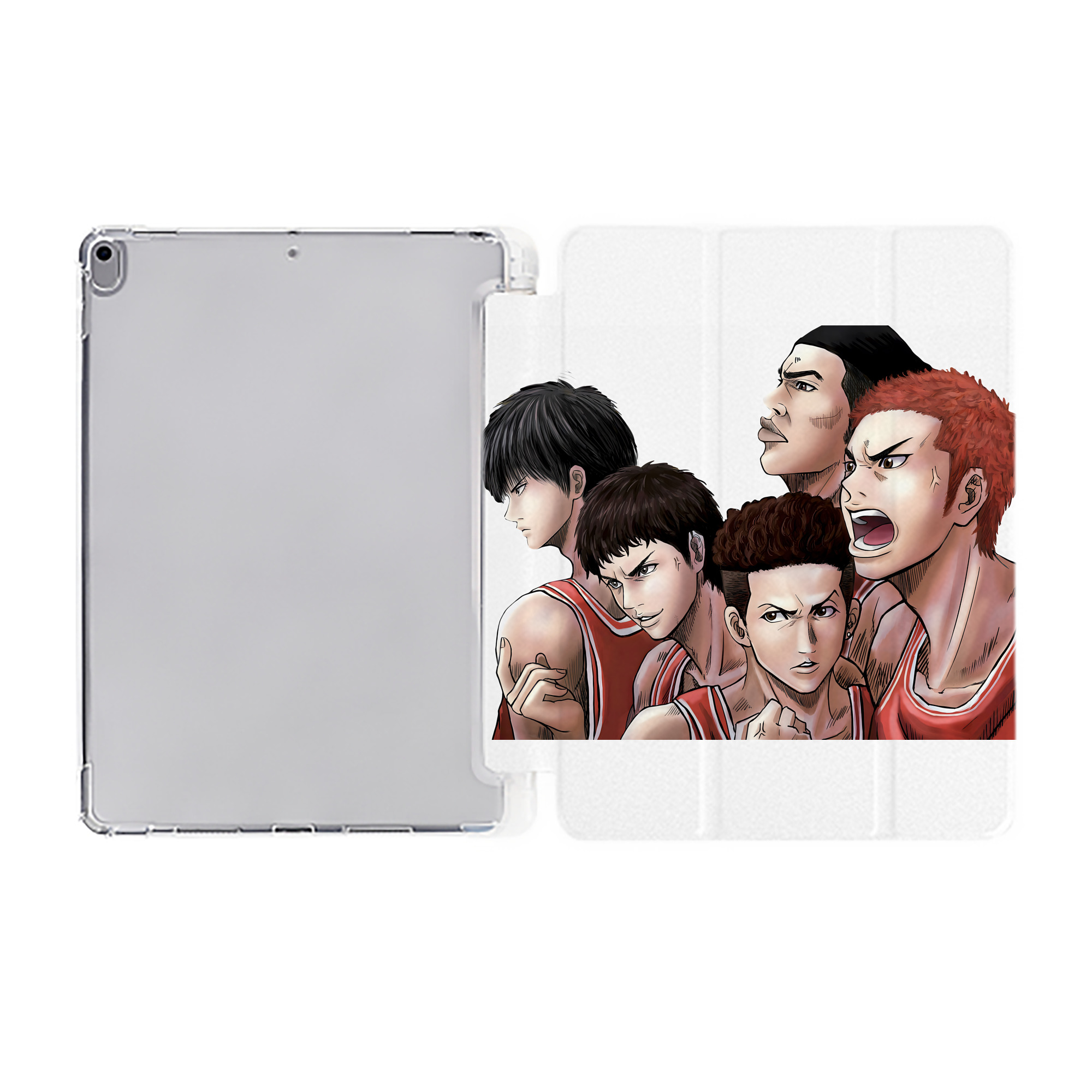 （画像用） SLAM DUNK／スラムダンク IPad ケース ペン収納付き 三つ折りスタンド PUレザー×シリコン 対応機種9.5/10.5/10.9インチ